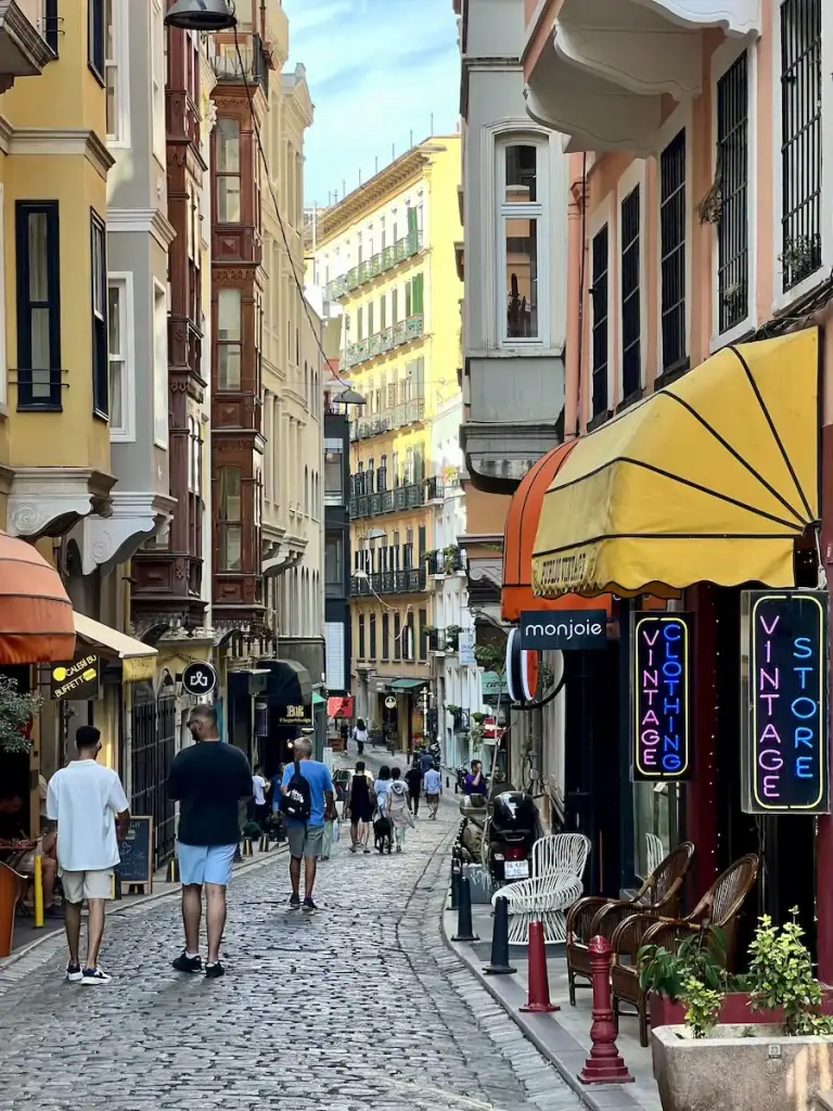 Galata in Istanbul is full of vintage shops and secondhand stores